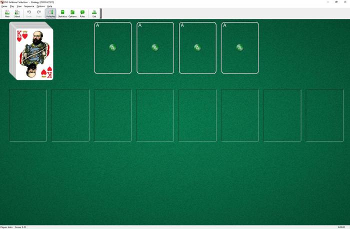 Solitaire game strategy